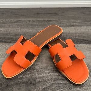 Orange  Sandals